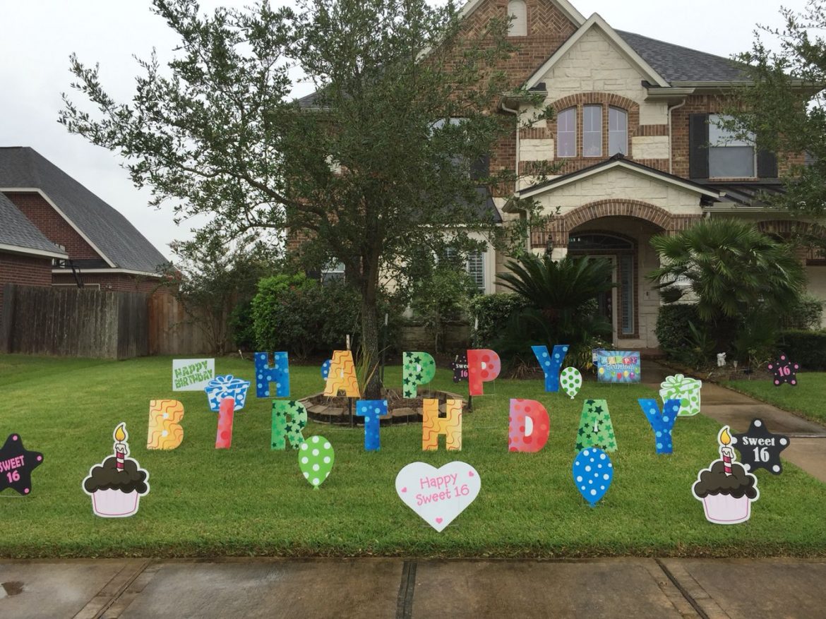 Personalize cheap yard signs to celebrate the birthday of your little one